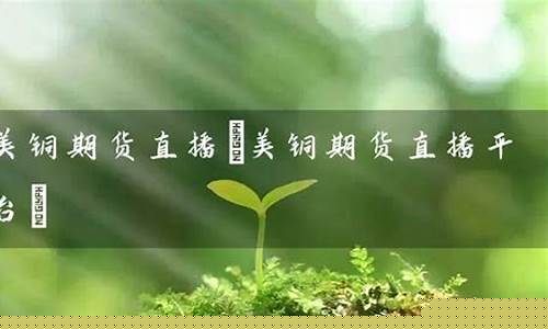 中山美铜期货直播间(中山美铜期货直播间在哪)(美铜cfd(hg)期货行情)_https://www.ljyuan-tech.com_深交所_第1张