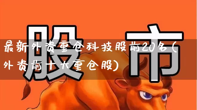 最新外资重仓科技股前20名(外资前十大重仓股)_https://www.ljyuan-tech.com_北交所_第1张