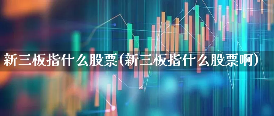 新三板指什么股票(新三板指什么股票啊)_https://www.ljyuan-tech.com_深交所_第1张