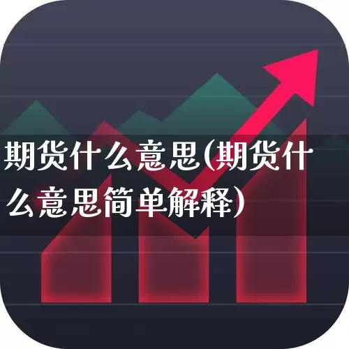 期货什么意思(期货什么意思简单解释)_https://www.ljyuan-tech.com_深交所_第1张
