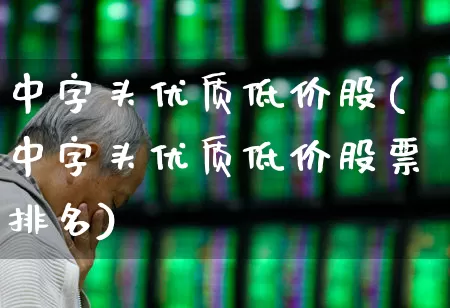 中字头优质低价股(中字头优质低价股票排名)_https://www.ljyuan-tech.com_科创板_第1张