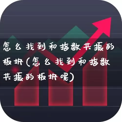 怎么找到和指数共振的板块(怎么找到和指数共振的板块呢)_https://www.ljyuan-tech.com_北交所_第1张