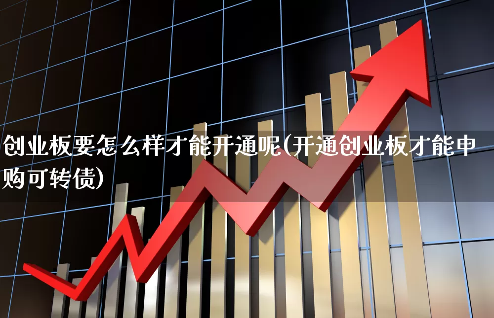 创业板要怎么样才能开通呢(开通创业板才能申购可转债)_https://www.ljyuan-tech.com_上交所_第1张