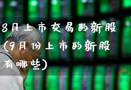 8月上市交易的新股(9月份上市的新股有哪些)_https://www.ljyuan-tech.com_科创板_第1张