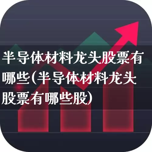 半导体材料龙头股票有哪些(半导体材料龙头股票有哪些股)_https://www.ljyuan-tech.com_北交所_第1张