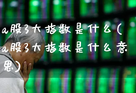 a股3大指数是什么(a股3大指数是什么意思)_https://www.ljyuan-tech.com_深交所_第1张