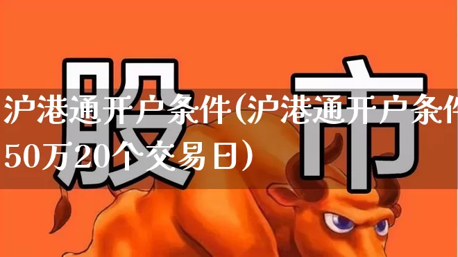 沪港通开户条件(沪港通开户条件50万20个交易日)_https://www.ljyuan-tech.com_创业板_第1张