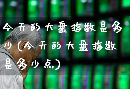 今天的大盘指数是多少(今天的大盘指数是多少点)_https://www.ljyuan-tech.com_上交所_第1张