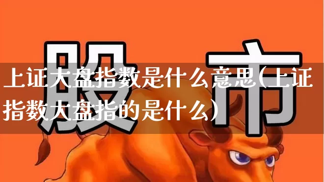 上证大盘指数是什么意思(上证指数大盘指的是什么)_https://www.ljyuan-tech.com_深交所_第1张