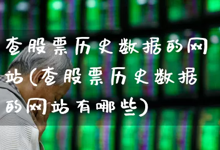 查股票历史数据的网站(查股票历史数据的网站有哪些)_https://www.ljyuan-tech.com_科创板_第1张