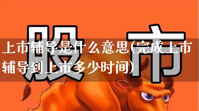 上市辅导是什么意思(完成上市辅导到上市多少时间)_https://www.ljyuan-tech.com_创业板_第1张