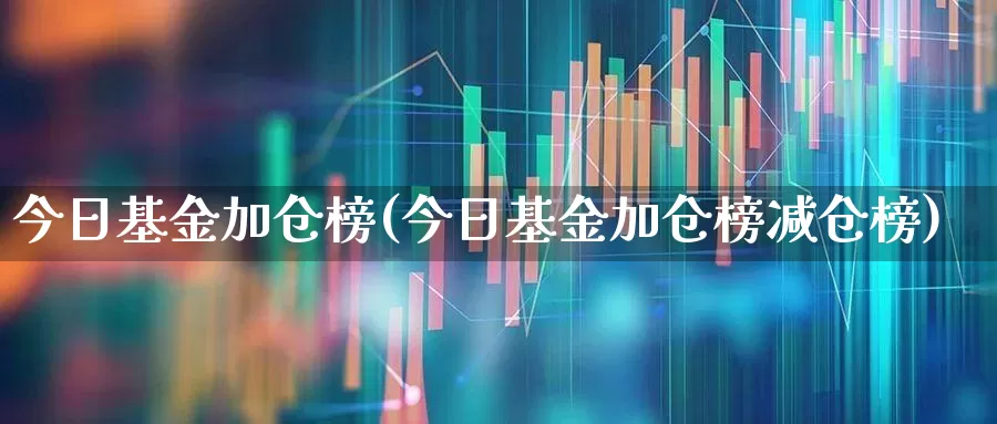 今日基金加仓榜(今日基金加仓榜减仓榜)_https://www.ljyuan-tech.com_深交所_第1张