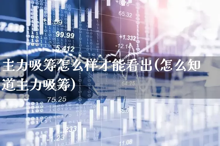主力吸筹怎么样才能看出(怎么知道主力吸筹)_https://www.ljyuan-tech.com_北交所_第1张
