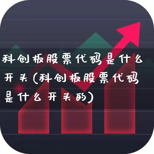 科创板股票代码是什么开头(科创板股票代码是什么开头的)_https://www.ljyuan-tech.com_深交所_第1张