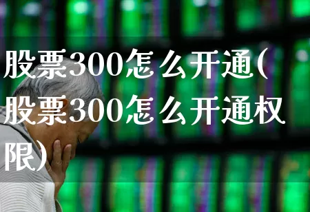 股票300怎么开通(股票300怎么开通权限)_https://www.ljyuan-tech.com_创业板_第1张