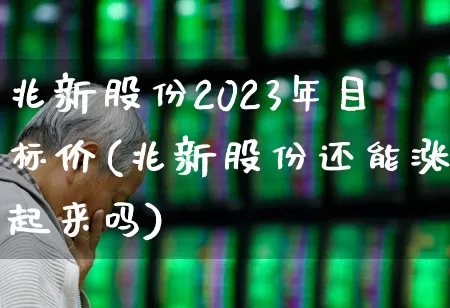兆新股份2023年目标价(兆新股份还能涨起来吗)_https://www.ljyuan-tech.com_创业板_第1张