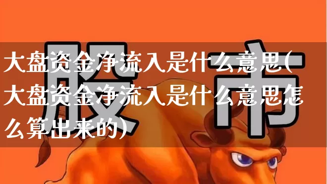 大盘资金净流入是什么意思(大盘资金净流入是什么意思怎么算出来的)_https://www.ljyuan-tech.com_科创板_第1张