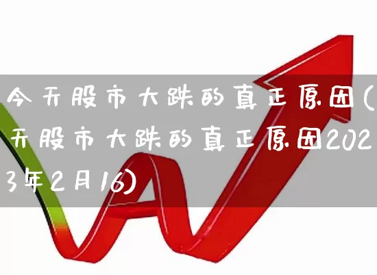 今天股市大跌的真正原因(今天股市大跌的真正原因2023年2月16)_https://www.ljyuan-tech.com_深交所_第1张