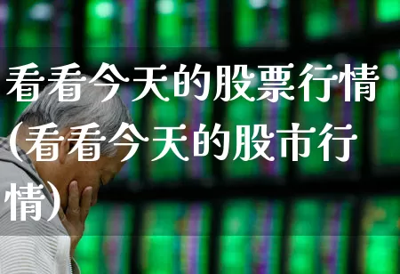 看看今天的股票行情(看看今天的股市行情)_https://www.ljyuan-tech.com_北交所_第1张