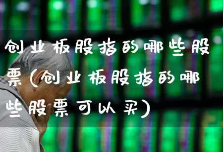 创业板股指的哪些股票(创业板股指的哪些股票可以买)_https://www.ljyuan-tech.com_科创板_第1张