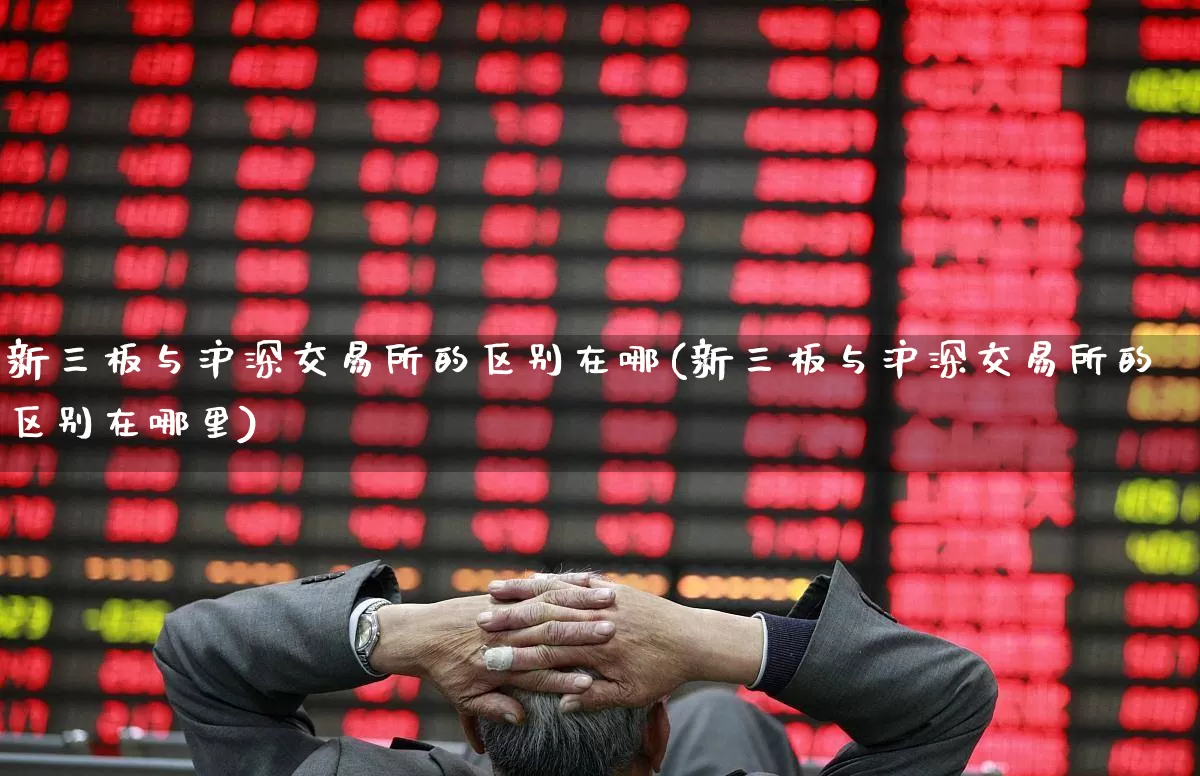 新三板与沪深交易所的区别在哪(新三板与沪深交易所的区别在哪里)_https://www.ljyuan-tech.com_科创板_第1张
