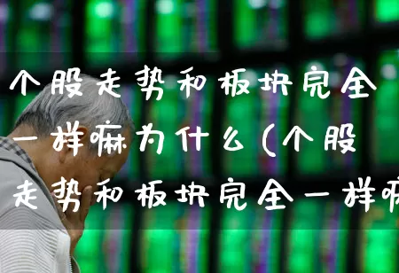 个股走势和板块完全一样嘛为什么(个股走势和板块完全一样嘛为什么不涨)_https://www.ljyuan-tech.com_科创板_第1张