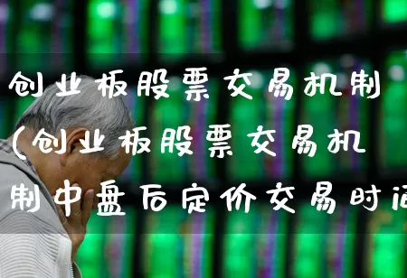 创业板股票交易机制(创业板股票交易机制中盘后定价交易时间为)_https://www.ljyuan-tech.com_上交所_第1张