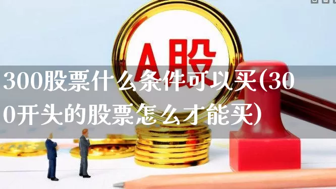 300股票什么条件可以买(300开头的股票怎么才能买)_https://www.ljyuan-tech.com_科创板_第1张