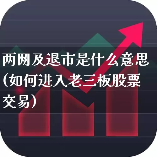 两网及退市是什么意思(如何进入老三板股票交易)_https://www.ljyuan-tech.com_上交所_第1张