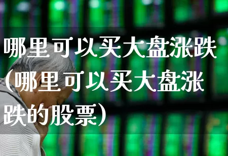 哪里可以买大盘涨跌(哪里可以买大盘涨跌的股票)_https://www.ljyuan-tech.com_上交所_第1张