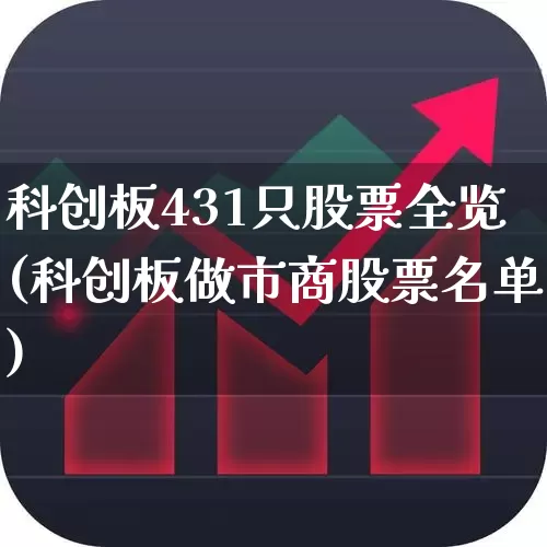 科创板431只股票全览(科创板做市商股票名单)_https://www.ljyuan-tech.com_北交所_第1张