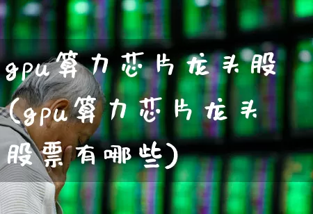 gpu算力芯片龙头股(gpu算力芯片龙头股票有哪些)_https://www.ljyuan-tech.com_深交所_第1张