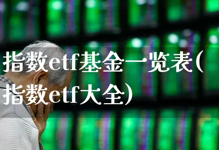 指数etf基金一览表(指数etf大全)_https://www.ljyuan-tech.com_深交所_第1张
