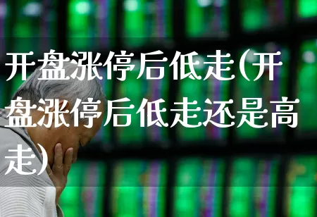 开盘涨停后低走(开盘涨停后低走还是高走)_https://www.ljyuan-tech.com_北交所_第1张
